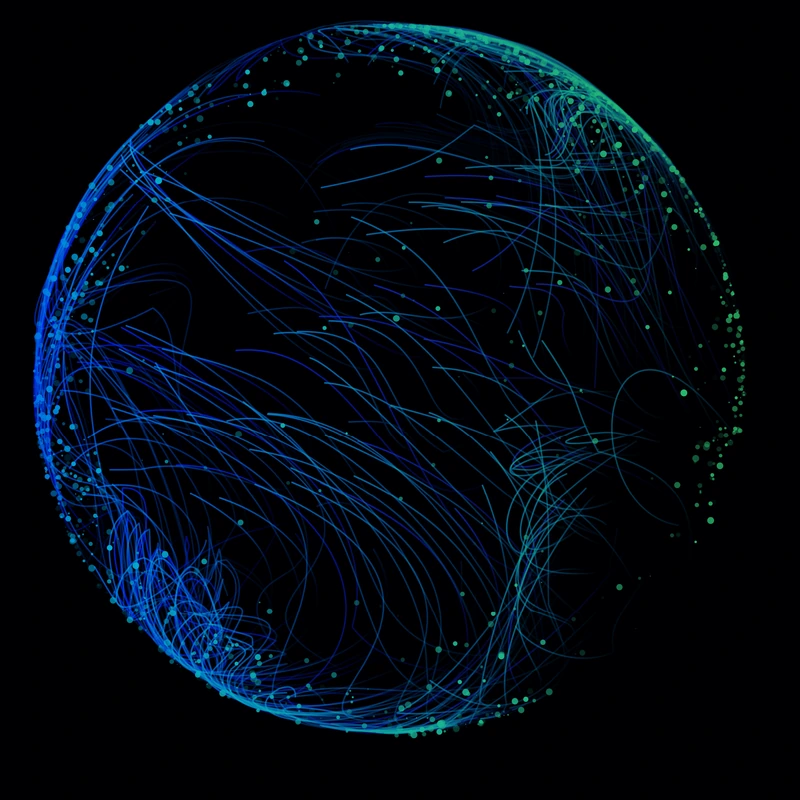 A connected globe of environmental data
